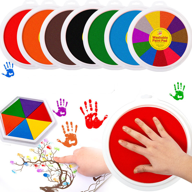 Footprint Ink Kit - 5 Large Round Craft Ink Pads