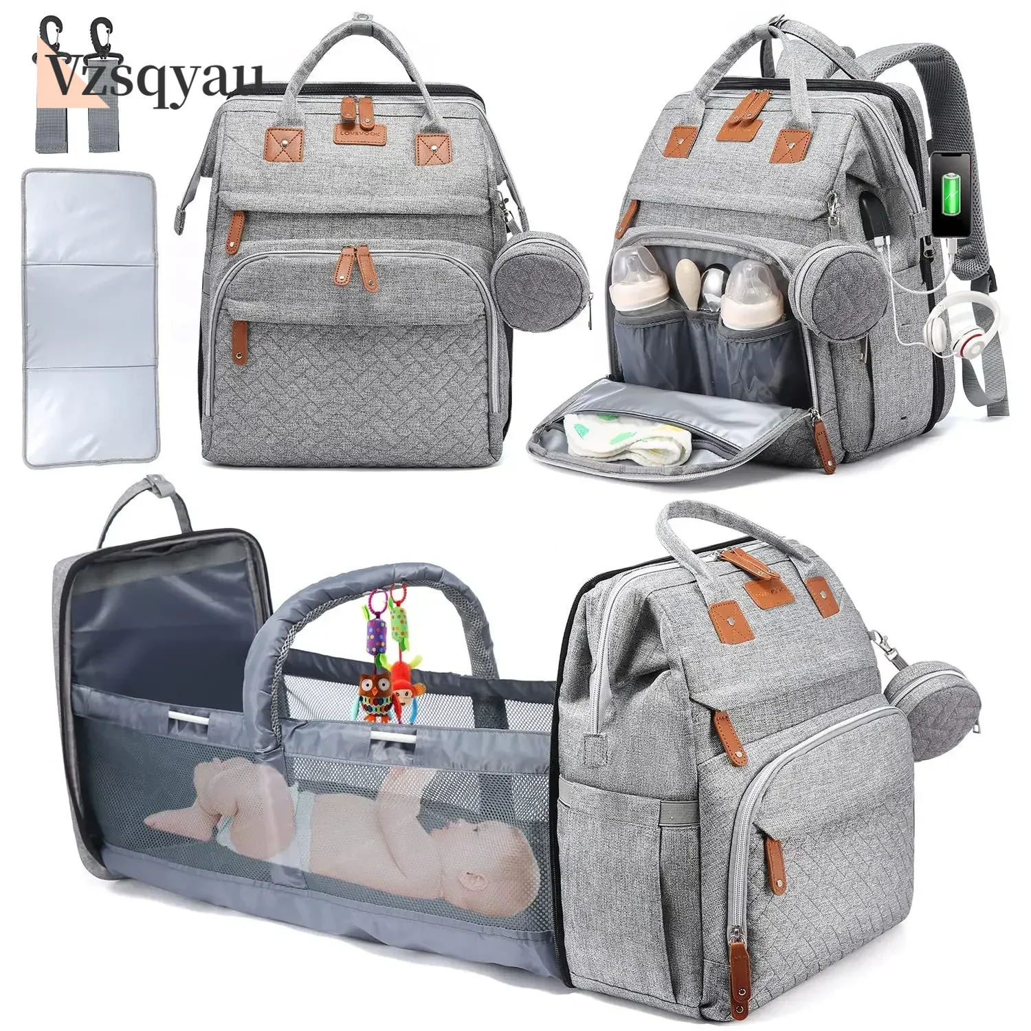 Baby Nursery Backpack - New Baby Nappy Changing Bags Changing