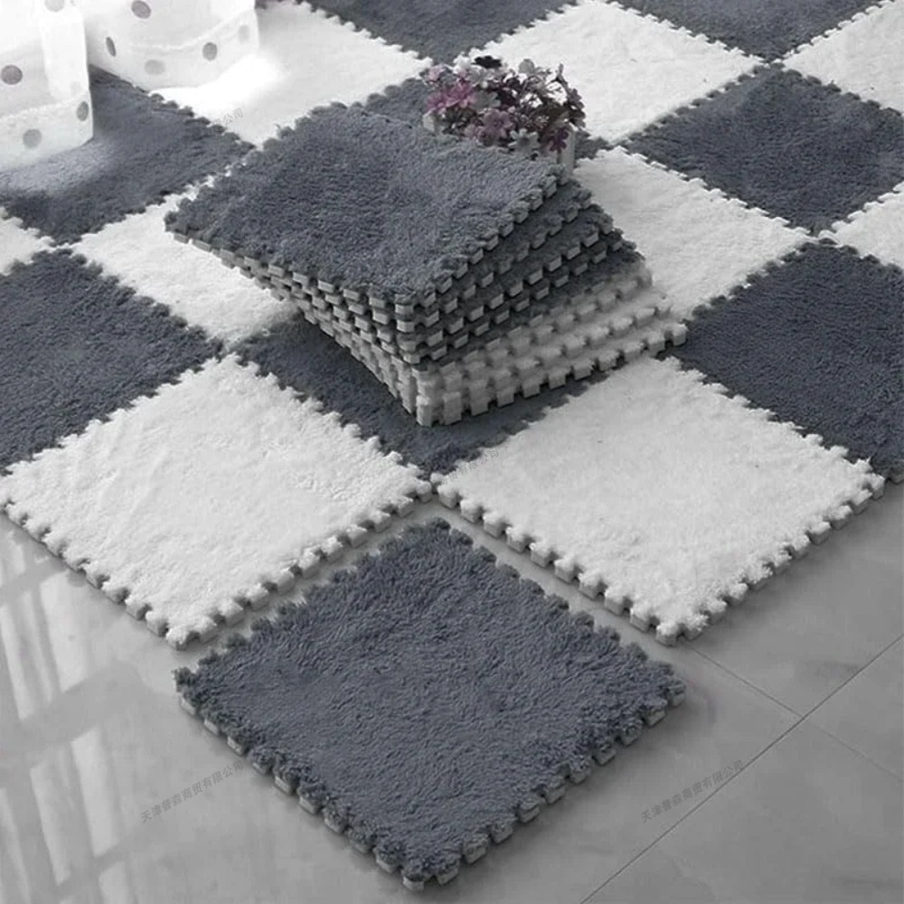 Baby Nursery Music - 20Pcs Plush Baby Play Mat 30x30cm