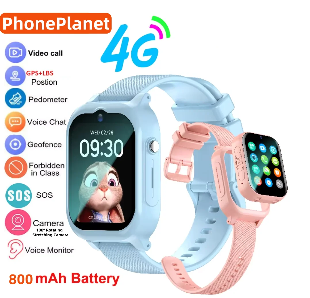 Wearable Baby Monitor - 4G Kids Smart Watch with GPS
