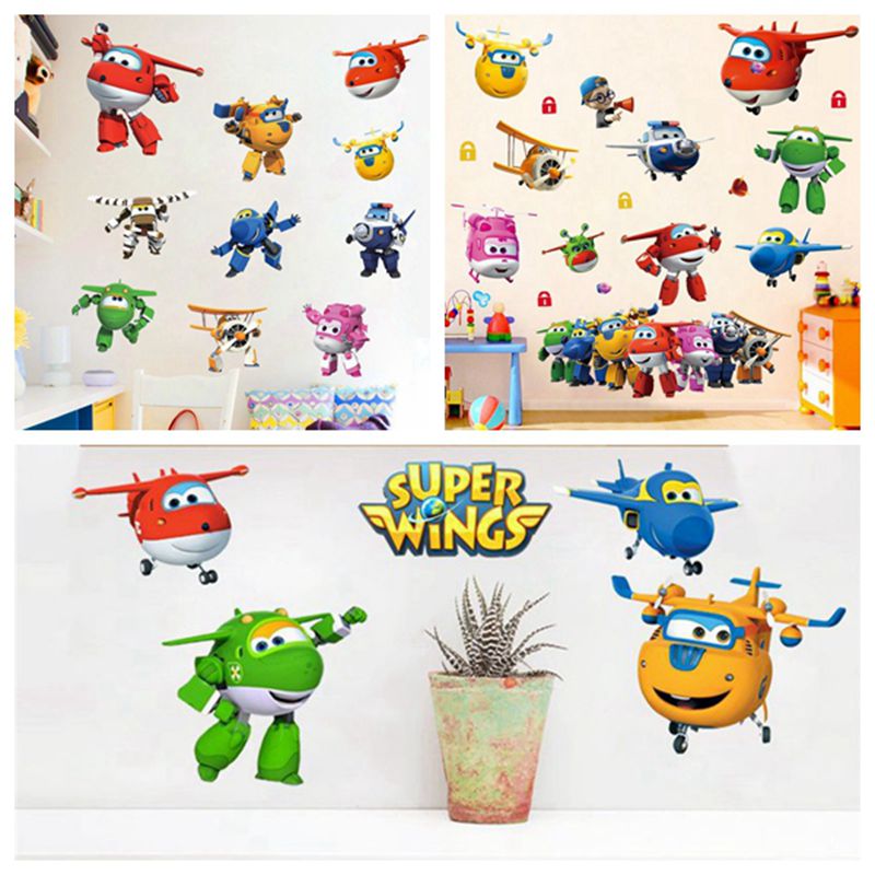 Hot Cartoon Super Wings Deform - огляд і ціна Baby Nursery Wallpaper