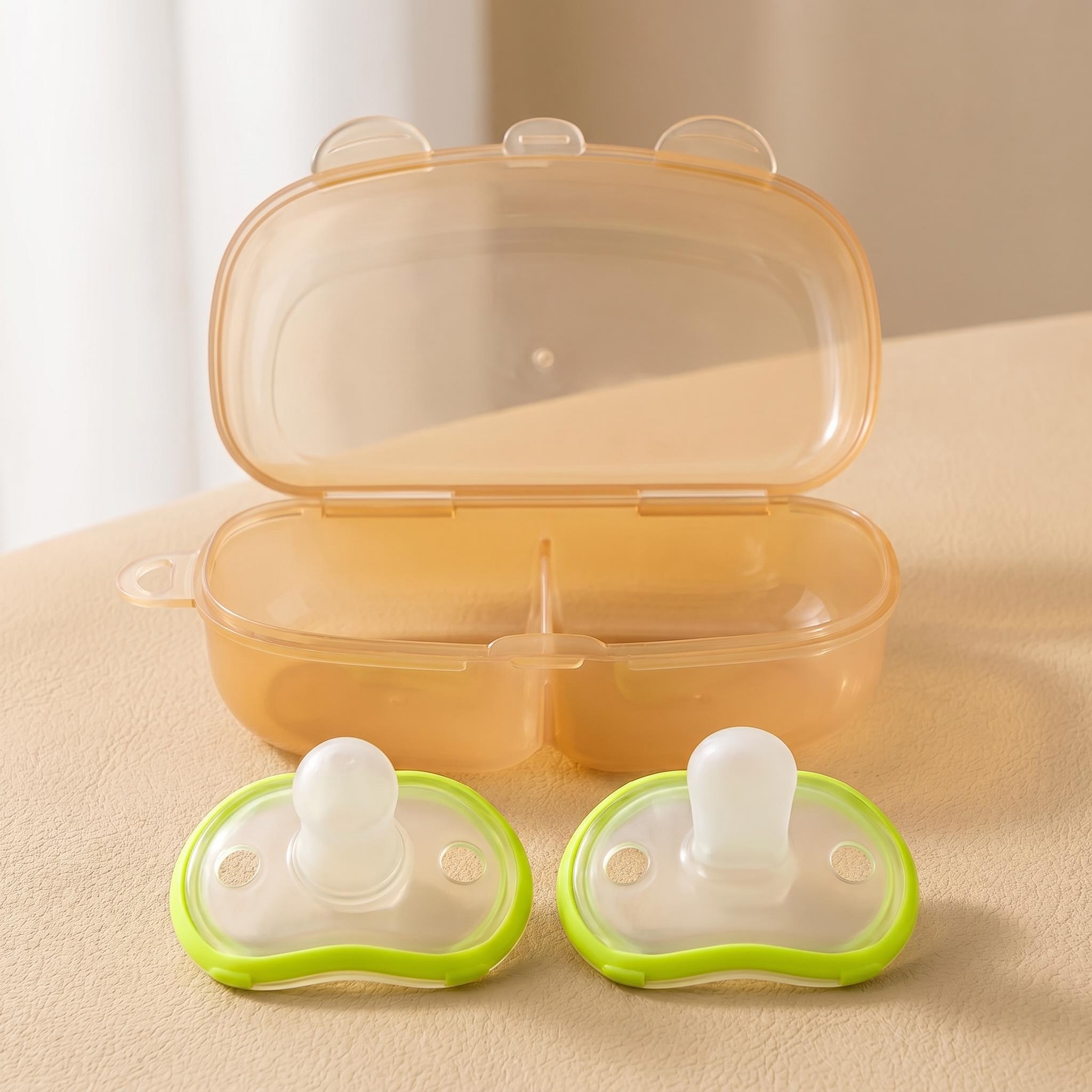 2pcs/Box Silicone Baby Pacifie - огляд і ціна Pacifier Sterilizer Case