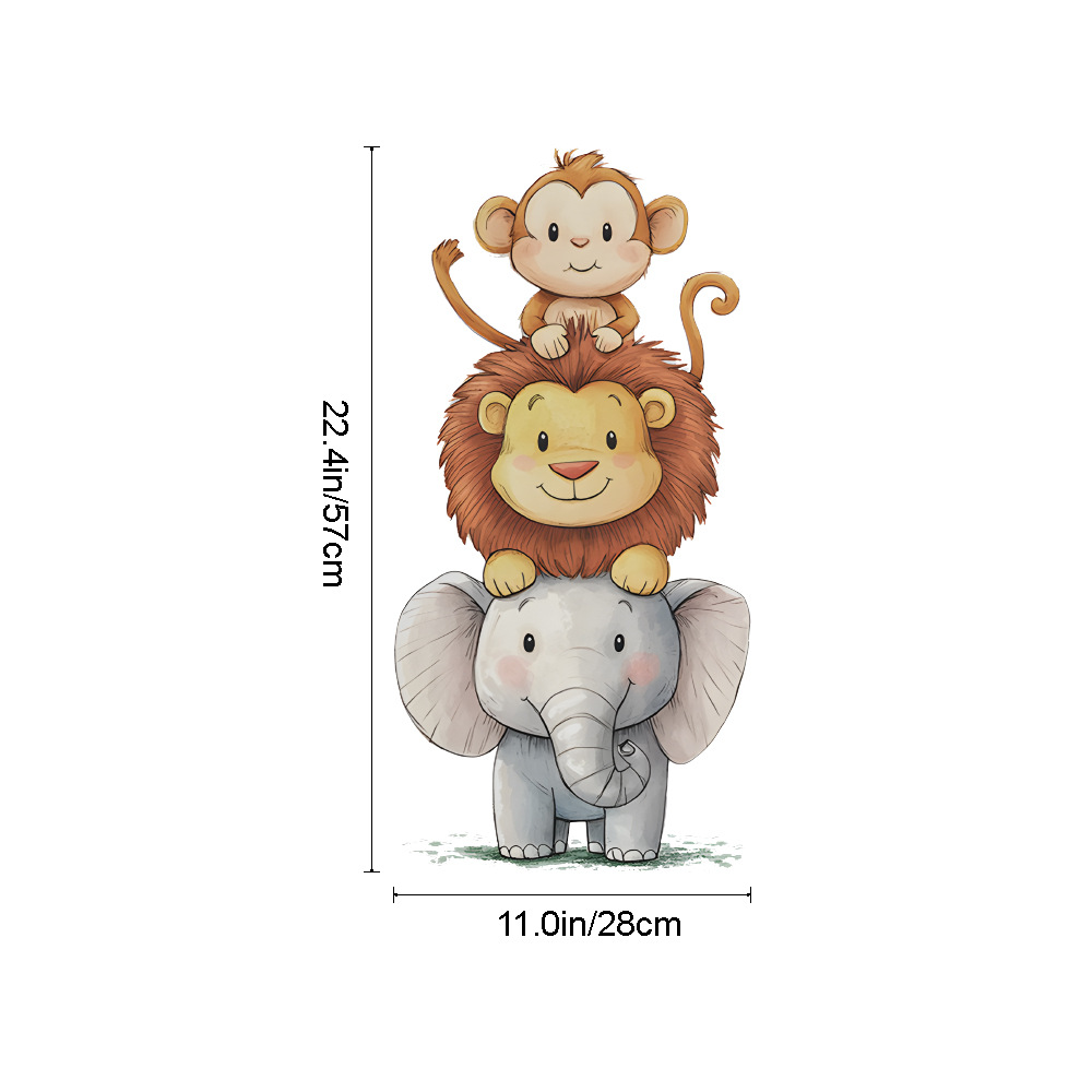 Cute Forest Animals Wall Stick - огляд і ціна Baby Nursery Wallpaper