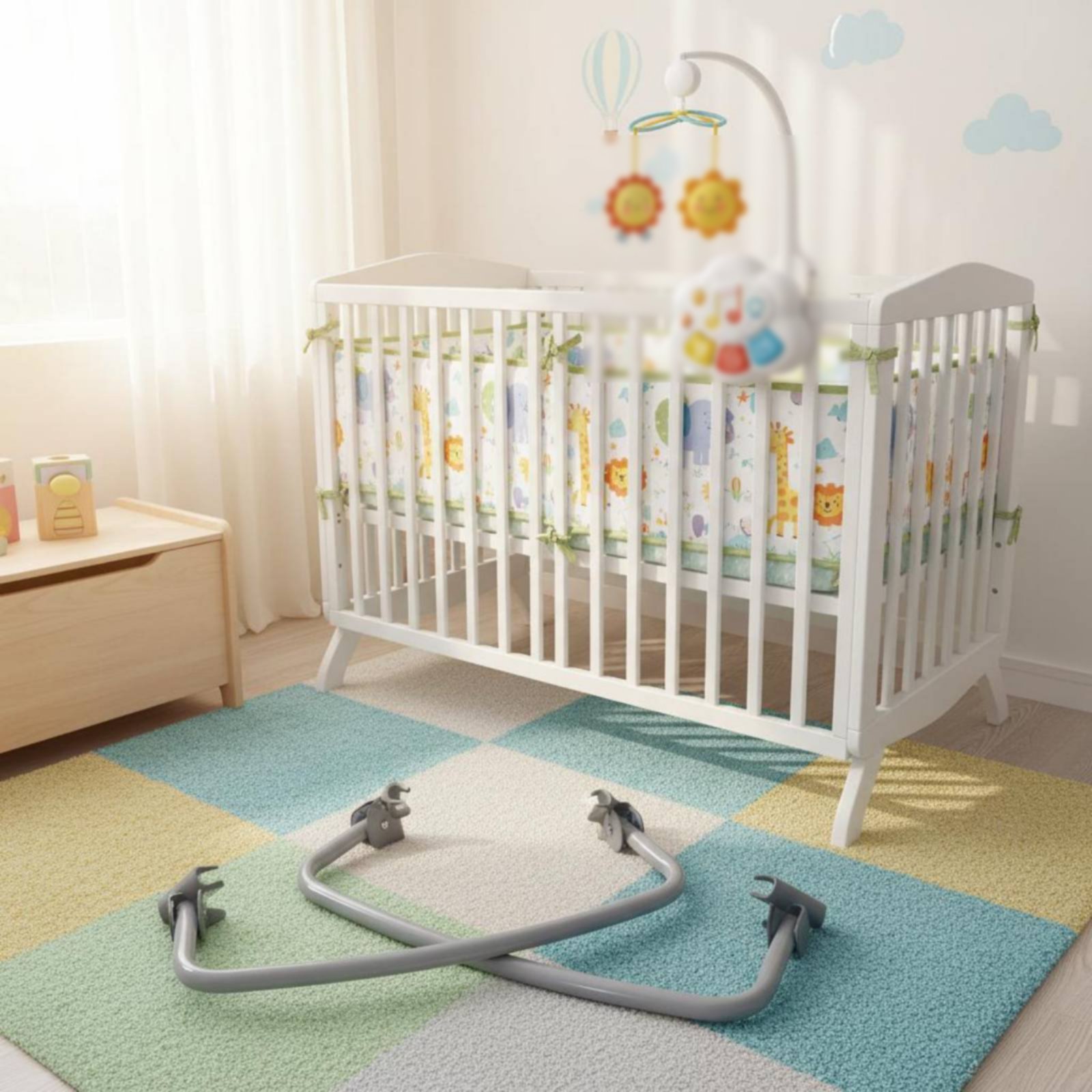 Music Mobile Multi-Use Crib Ca - огляд і ціна Baby Nursery Music