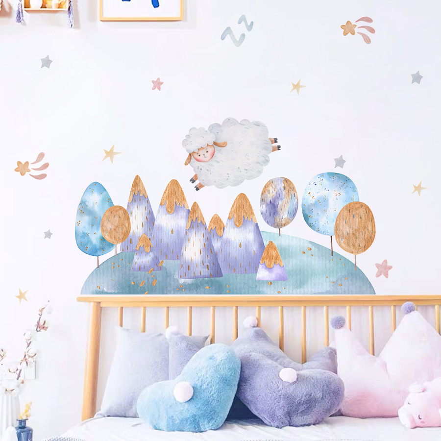 Cartoon Cute Sheep Flying Fore - огляд і ціна Baby Nursery Tree