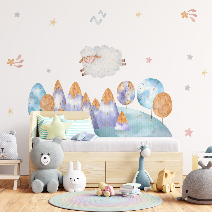 Cartoon Cute Sheep Flying Fore - огляд і ціна Baby Nursery Tree