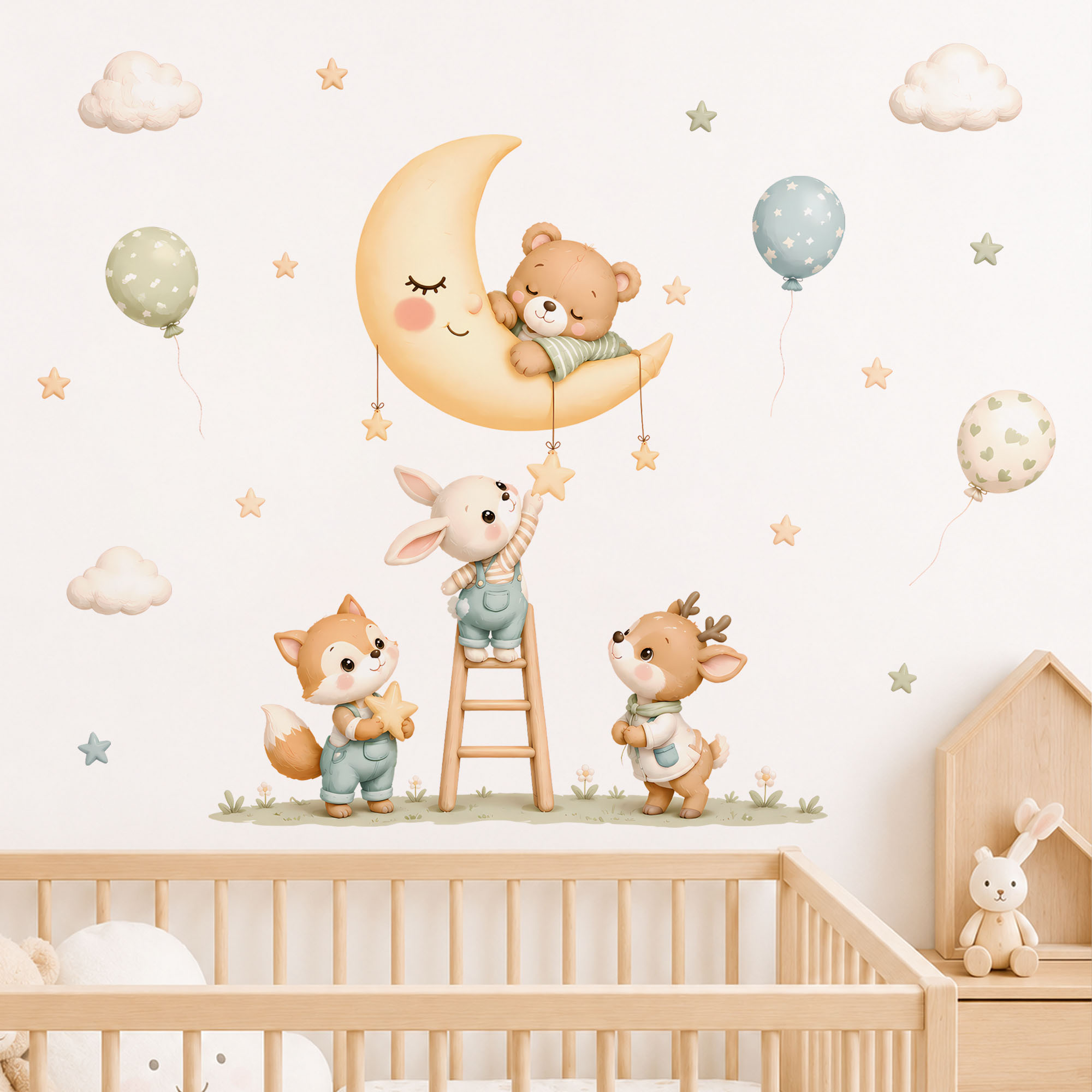 Forest Animal Wall Stickers, R - огляд і ціна Baby Nursery Wallpaper