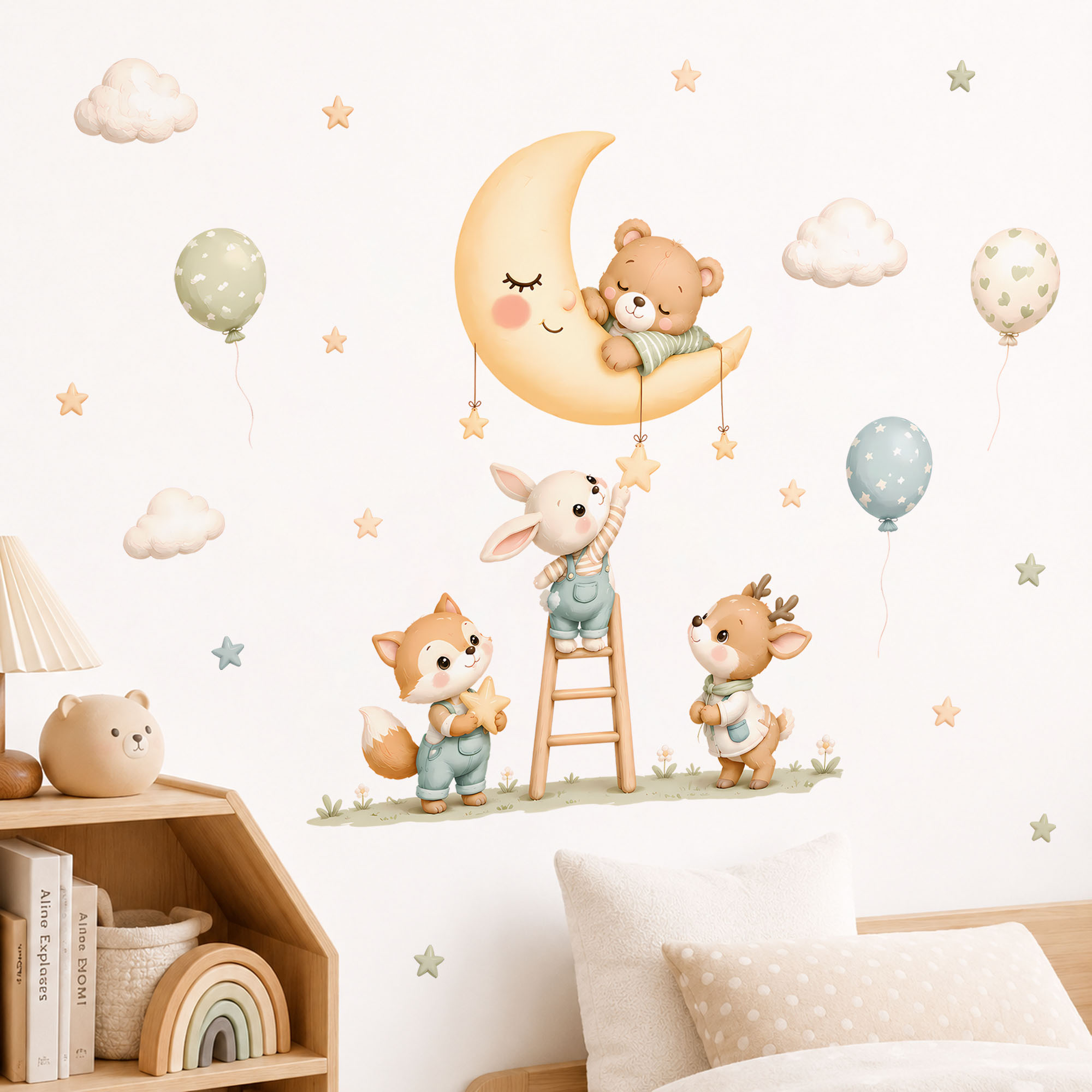 Forest Animal Wall Stickers, R - огляд і ціна Baby Nursery Wallpaper