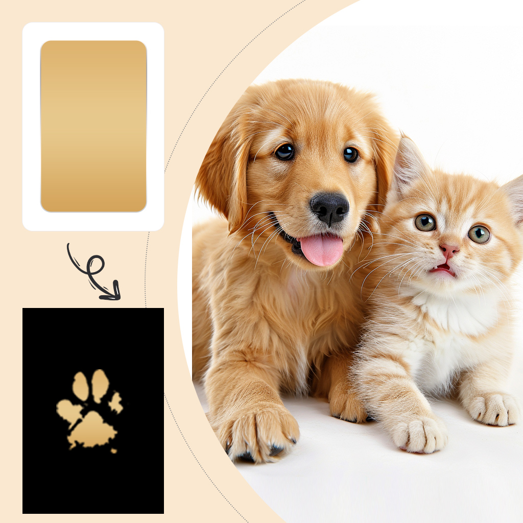 1/2 Set Pet Handprint Footprin - огляд і ціна Footprint Ink Kit