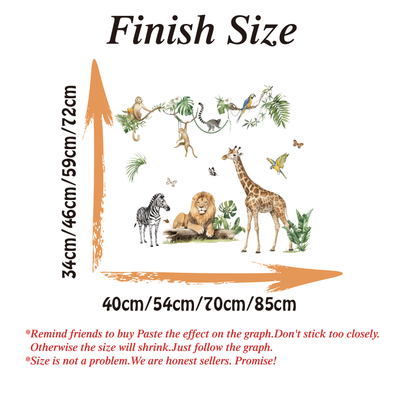 Large Jungle Animal Tropical L - огляд і ціна Baby Nursery Tree