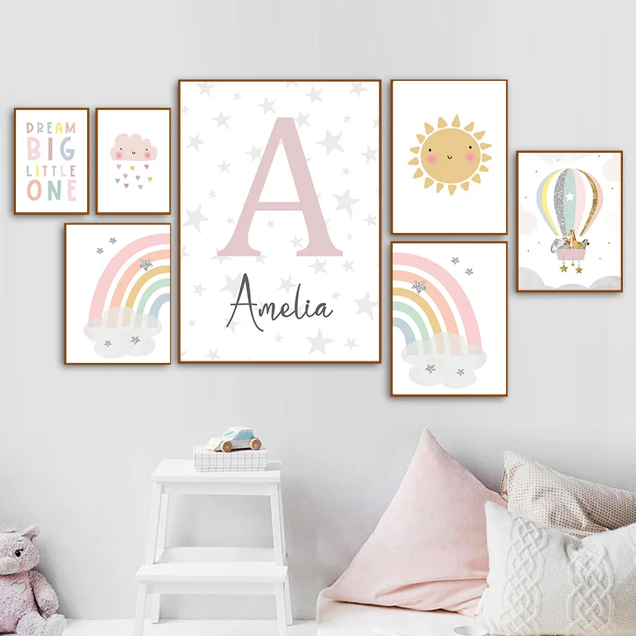 Giraffe Elephant Hot Balloon S - огляд і ціна Baby Nursery Prints