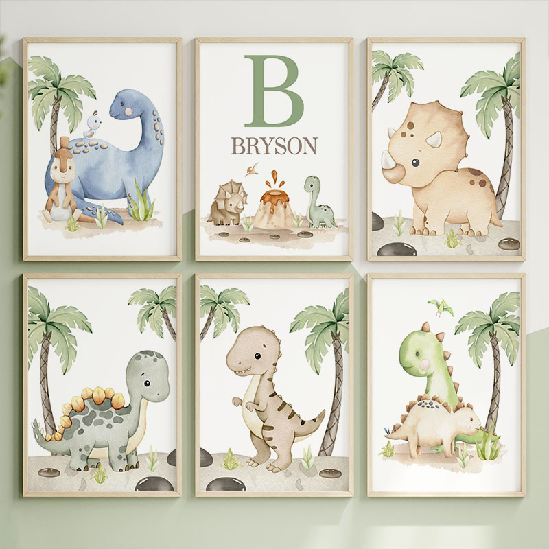 6 types Neutral Dinosaur Canva - огляд і ціна Baby Nursery Tree