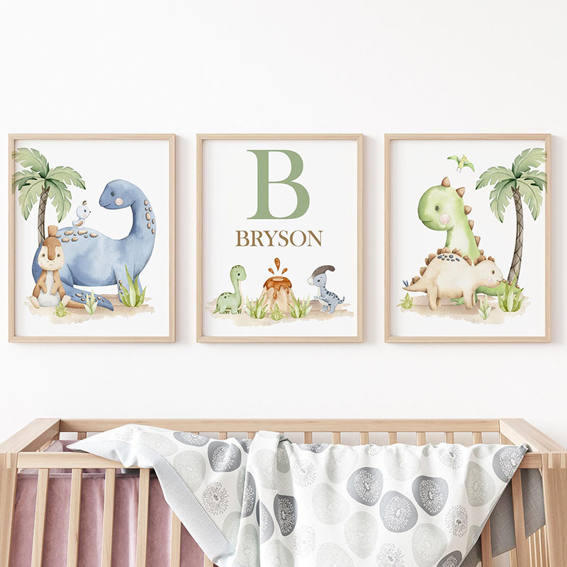 6 types Neutral Dinosaur Canva - огляд і ціна Baby Nursery Tree