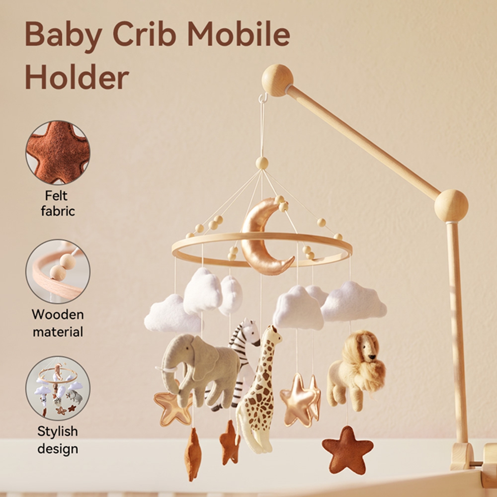 Wooden Bed Bell Baby Crib Mobi - огляд і ціна Baby Nursery Music