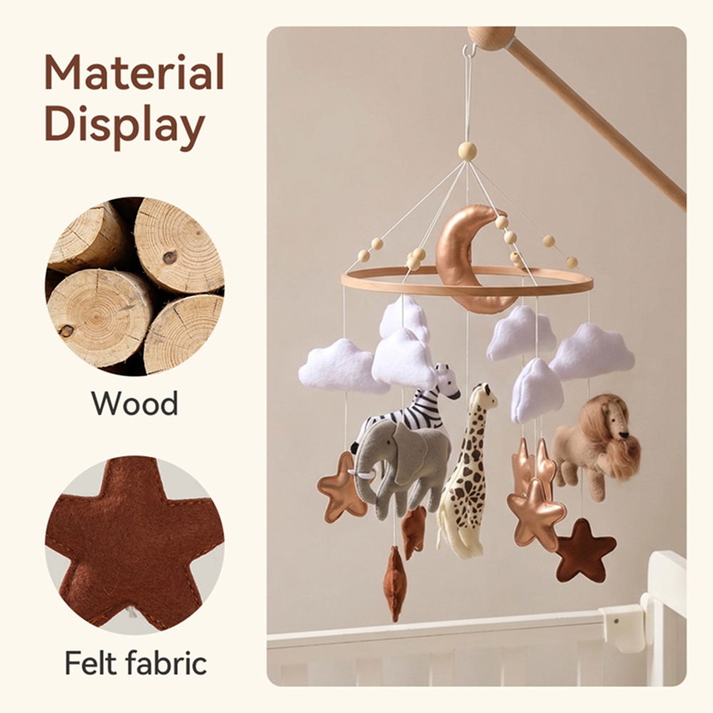 Wooden Bed Bell Baby Crib Mobi - огляд і ціна Baby Nursery Music