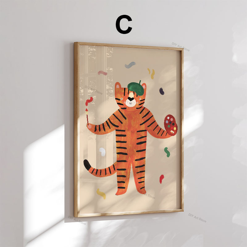 Funny Cartoon Animal Nursery W - огляд і ціна Baby Nursery Posters