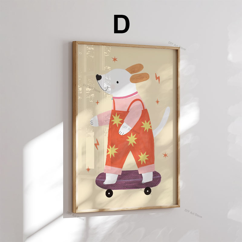 Funny Cartoon Animal Nursery W - огляд і ціна Baby Nursery Posters