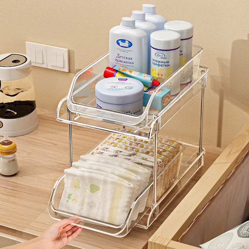 2 Tier Clear Multi-layer Baby  - огляд і ціна Baby Nursery Organizer