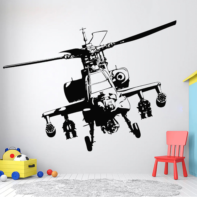 Helicopter Military Wall Decal - огляд і ціна Baby Nursery Wallpaper