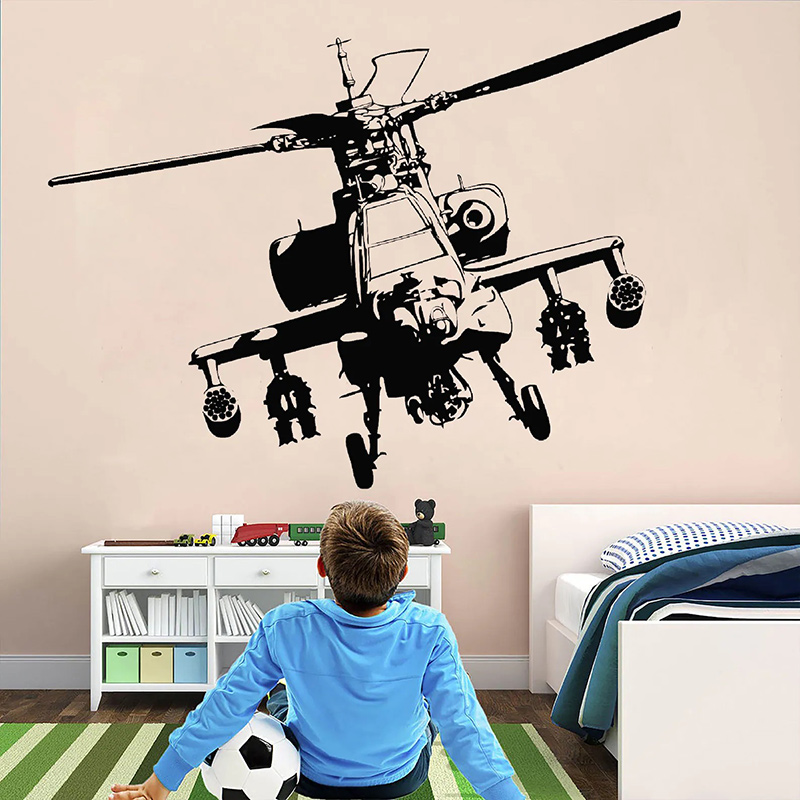 Helicopter Military Wall Decal - огляд і ціна Baby Nursery Wallpaper