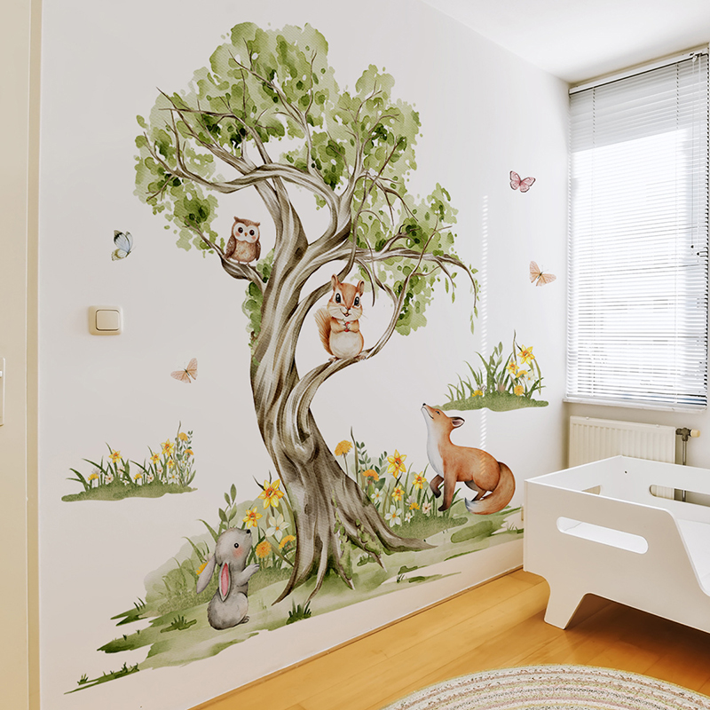 Watercolor Forest Large Tree A - огляд і ціна Baby Nursery Tree