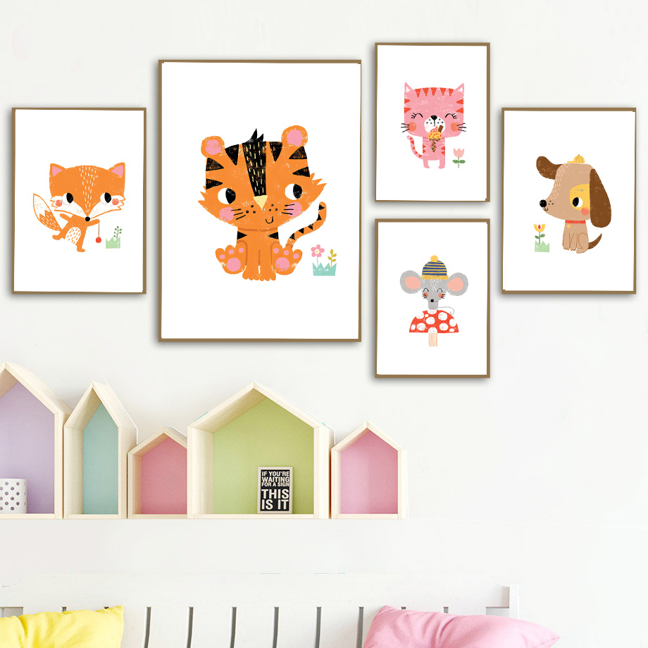 1pc frameless Canvas Painting  - огляд і ціна Baby Zoo Nursery