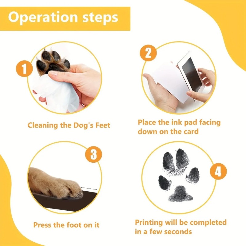 2PCS Baby Handprint and Footpr - огляд і ціна Footprint Ink Kit