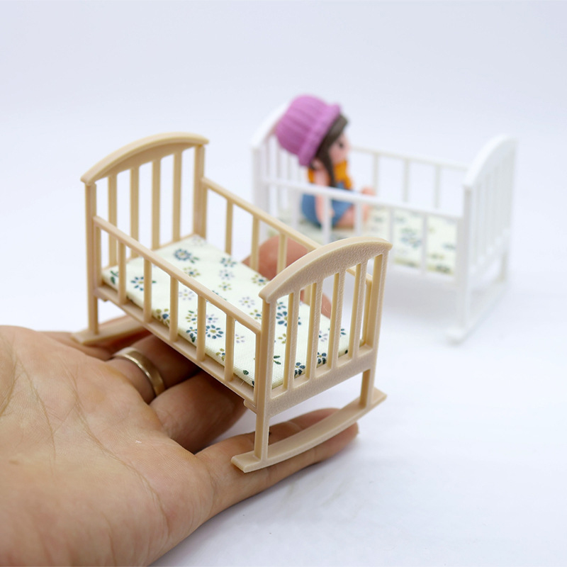 ⭐HOT❗ 1/12 Dollhouse Mini Crad - огляд і ціна Baby Nursery Dolls