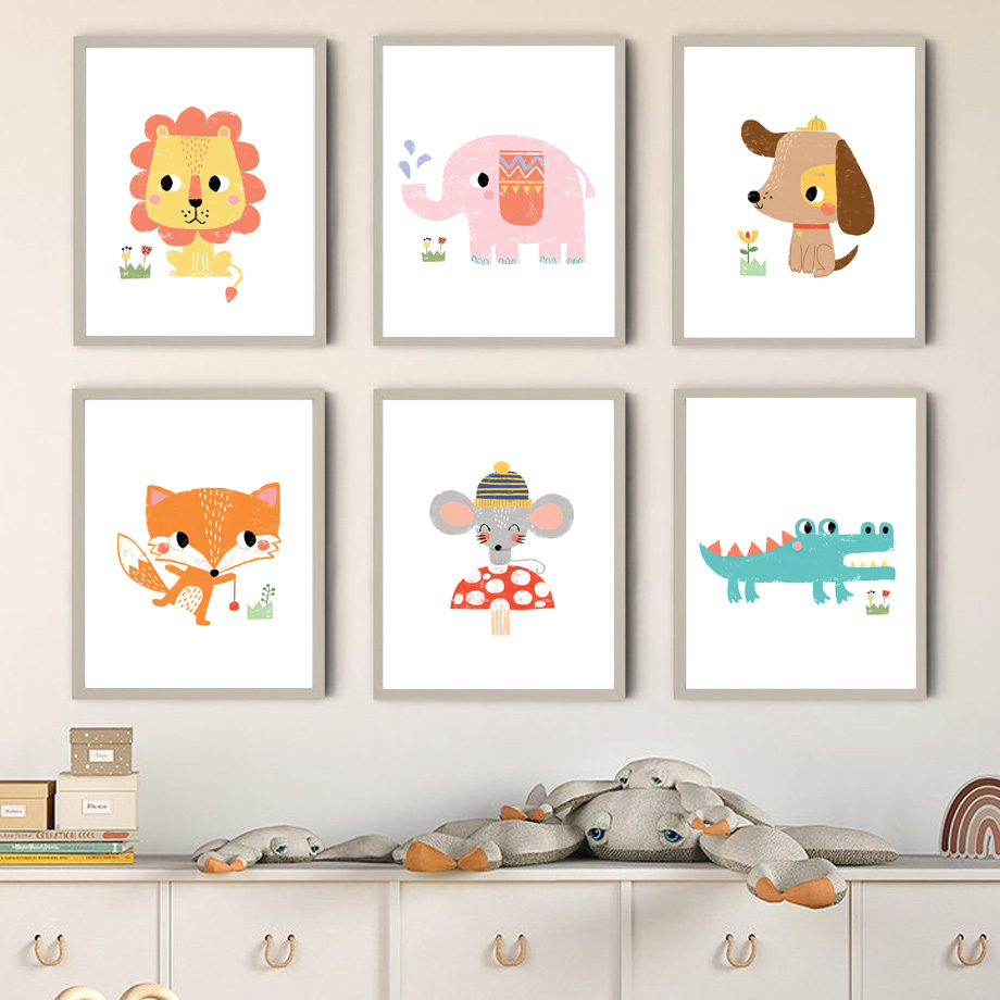 Cartoon Baby Animal Nursery Wa - огляд і ціна Baby Zoo Nursery