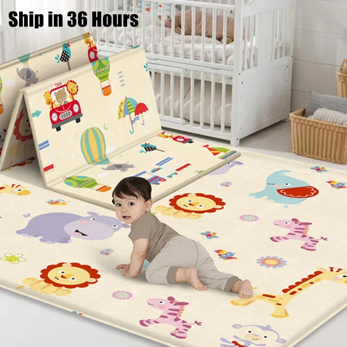 Baby Play Mats Foldable Xpe Pu - огляд і ціна Baby Nursery Music