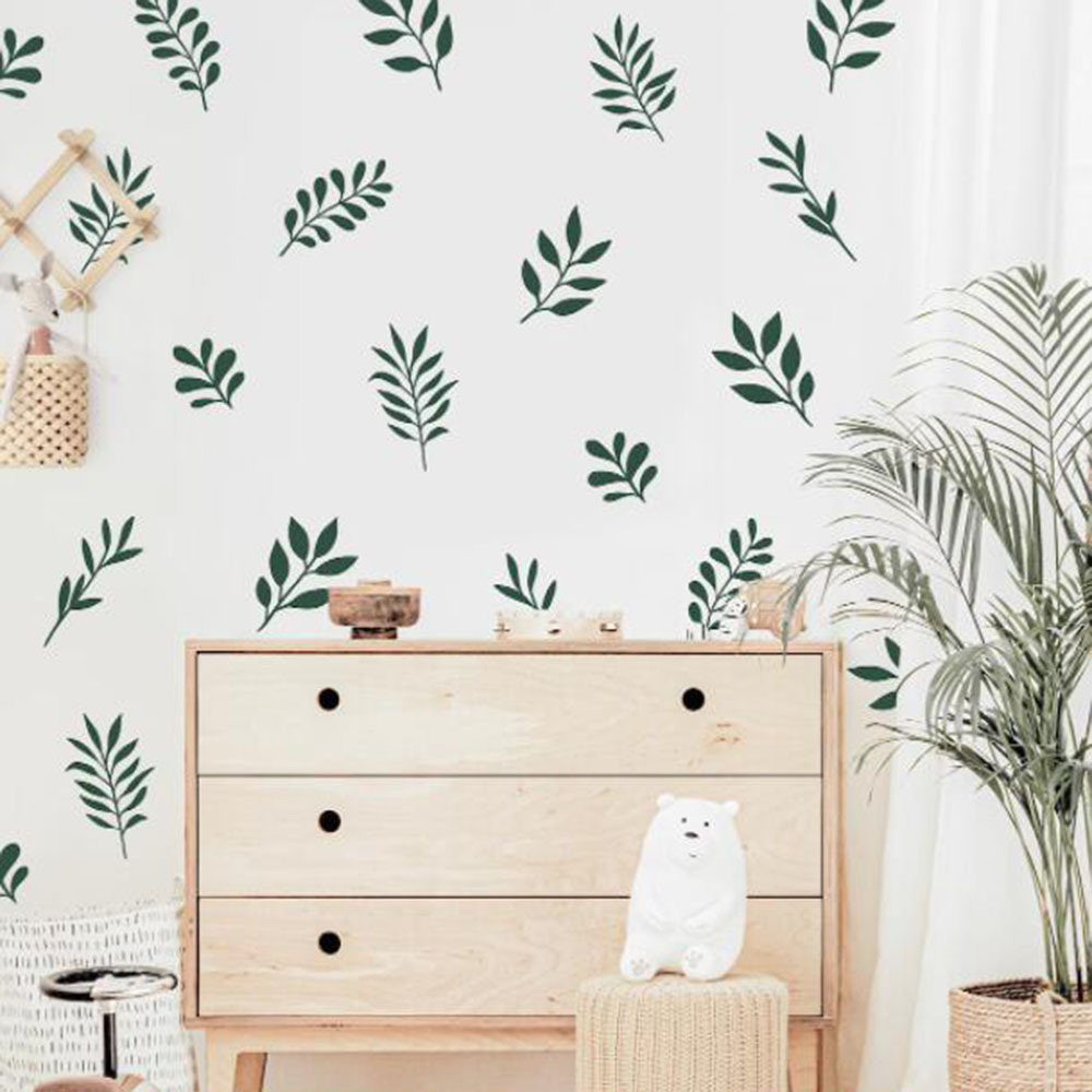 41Pcs Botanical Leaf Wall Stic - огляд і ціна Baby Nursery Tree