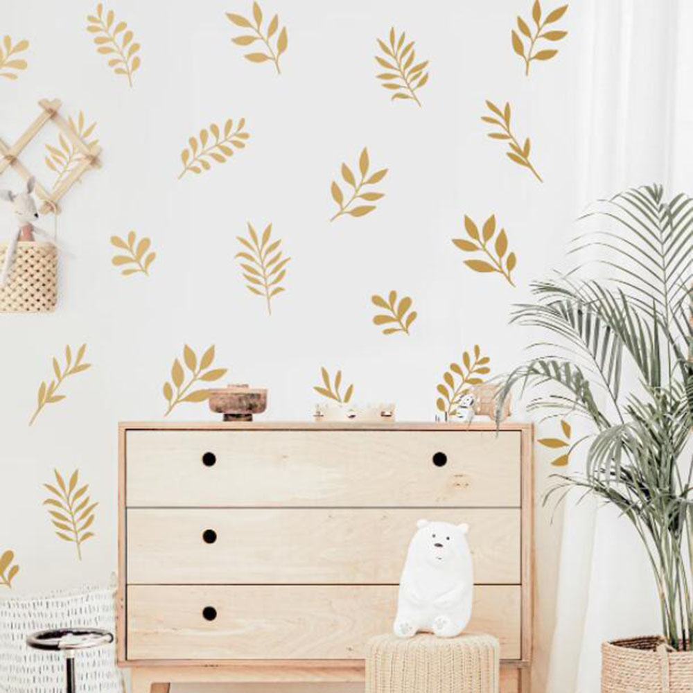 41Pcs Botanical Leaf Wall Stic - огляд і ціна Baby Nursery Tree