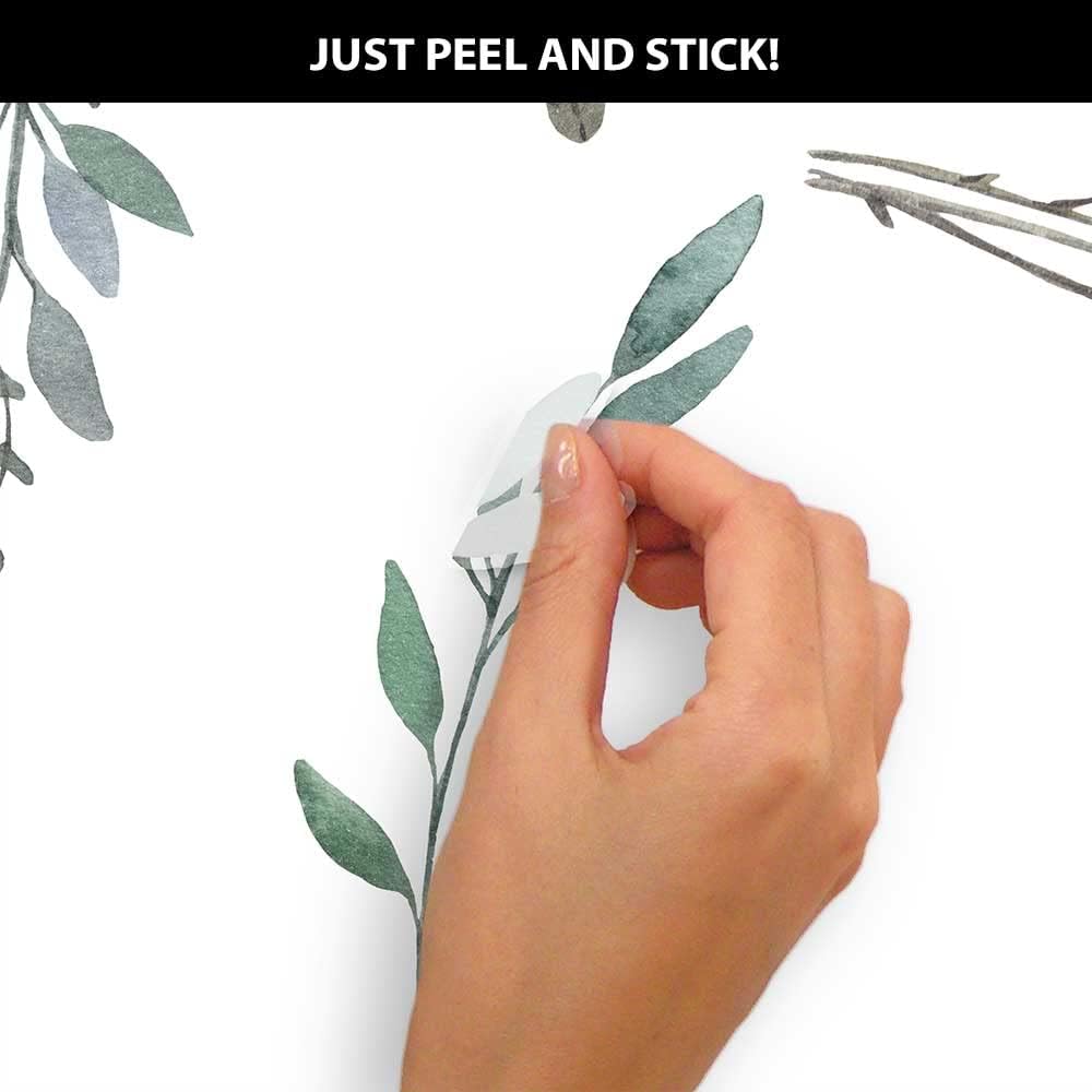 Watercolor Rustic Country Leav - огляд і ціна Baby Nursery Tree