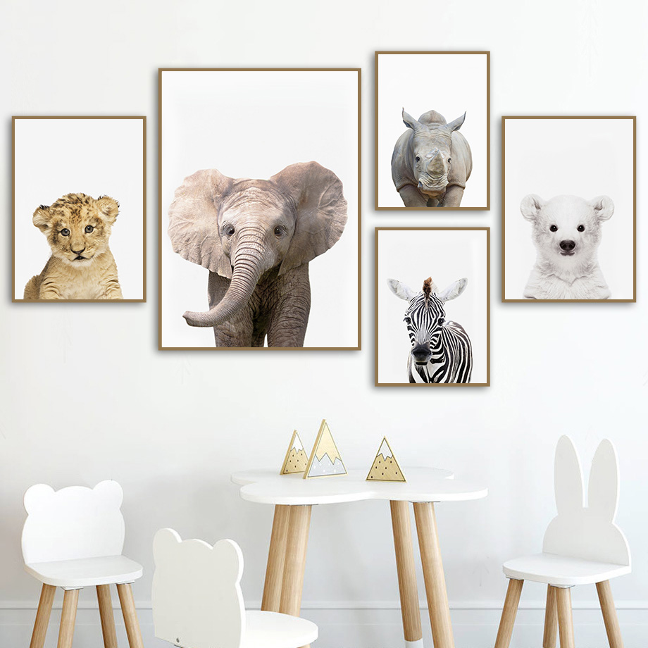 1pc frameless Canvas Painting  - огляд і ціна Baby Zoo Nursery