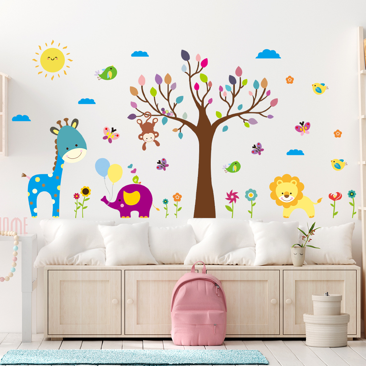 Cartoon Childlike Colorful Gra - огляд і ціна Baby Nursery Tree