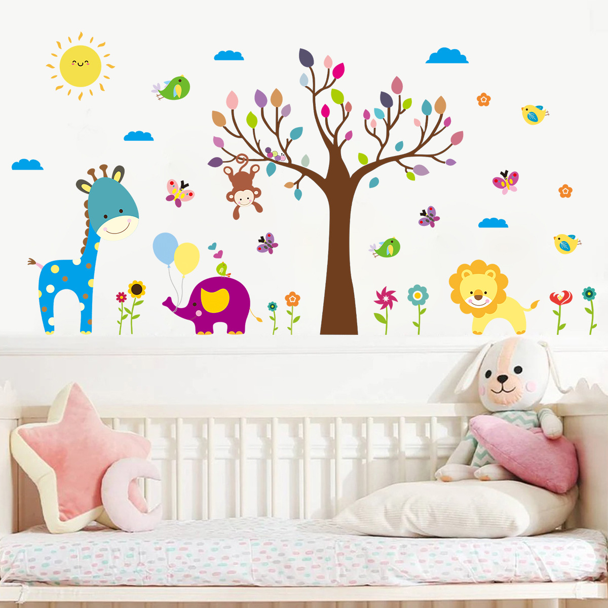 Cartoon Childlike Colorful Gra - огляд і ціна Baby Nursery Tree