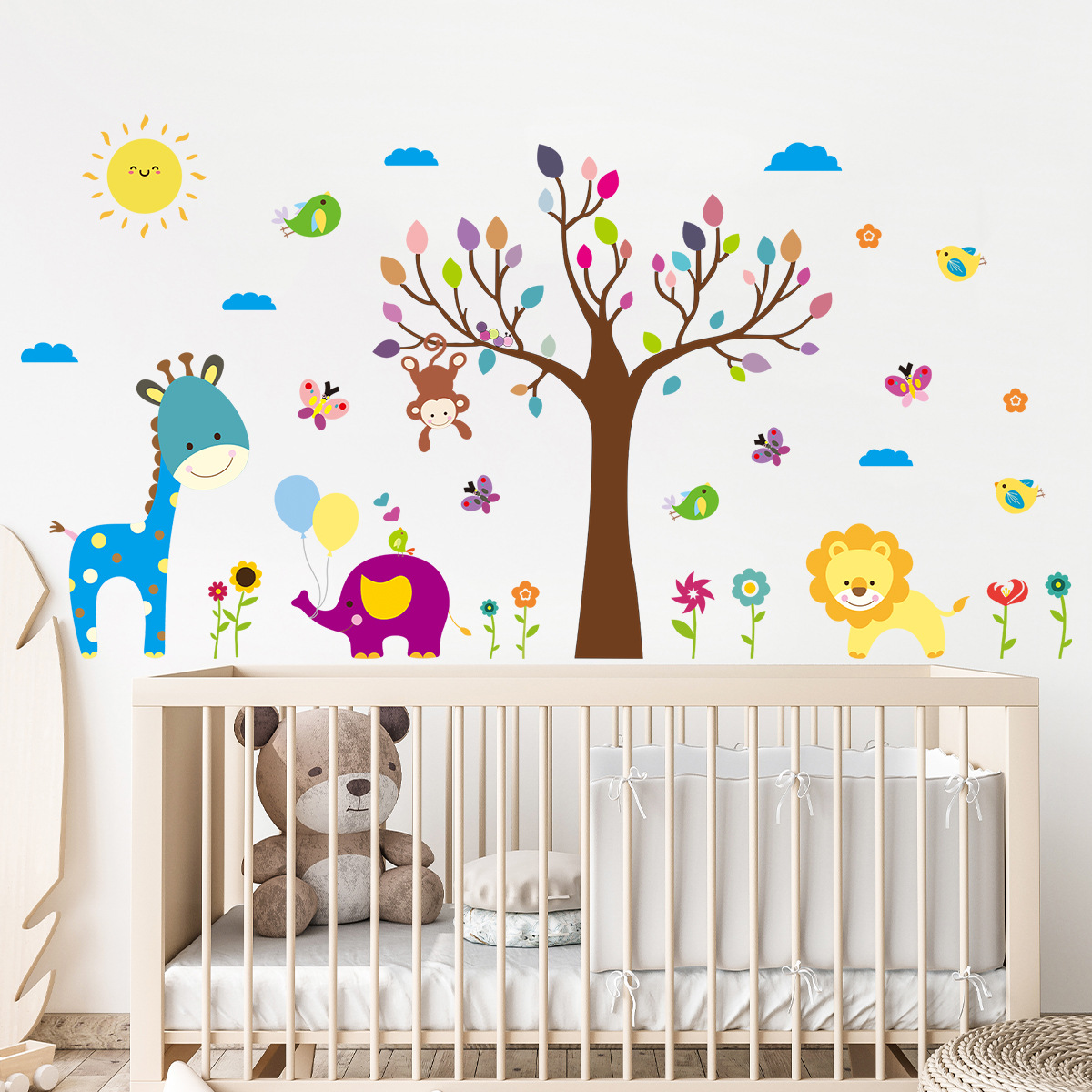 Cartoon Childlike Colorful Gra - огляд і ціна Baby Nursery Tree