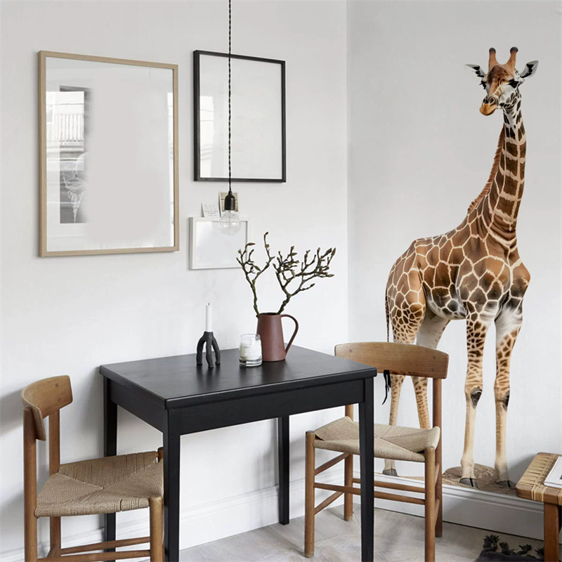 Large Safari Animals Giraffe S - огляд і ціна Baby Nursery Wallpaper