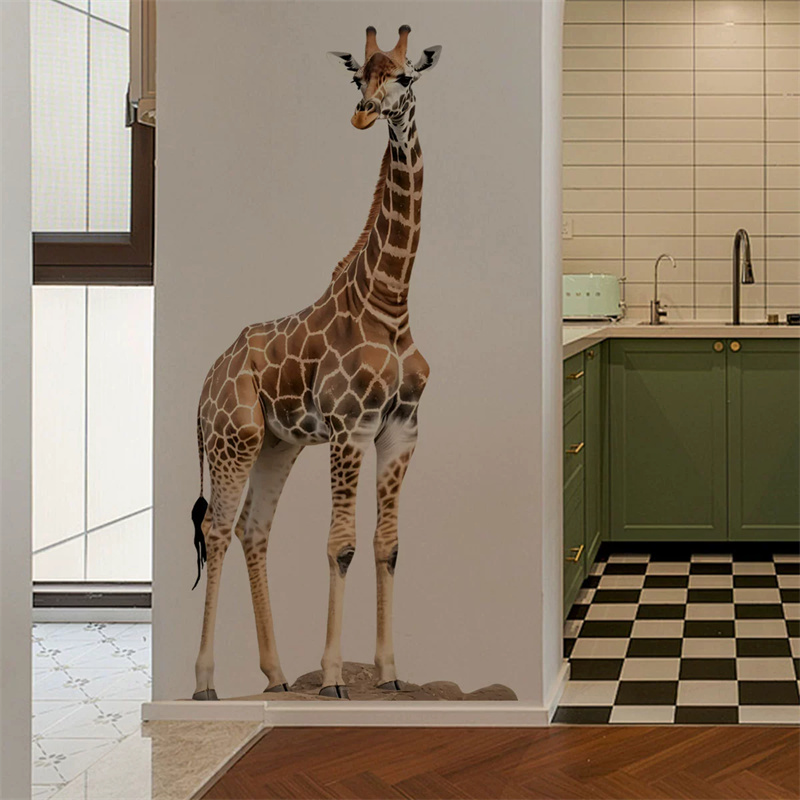 Large Safari Animals Giraffe S - огляд і ціна Baby Nursery Wallpaper