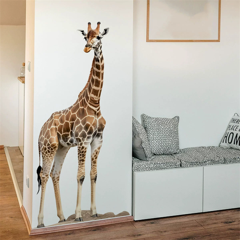 Large Safari Animals Giraffe S - огляд і ціна Baby Nursery Wallpaper